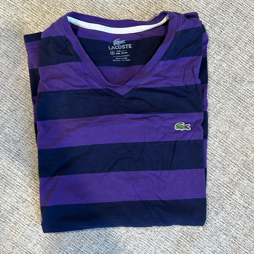 Men’s Lacoste v neck t shirt